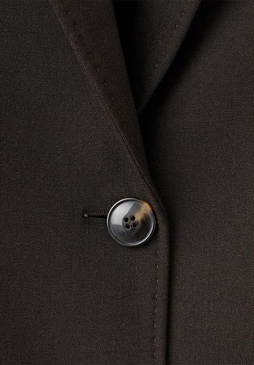 MANGO - Blazer bergen - dark brown