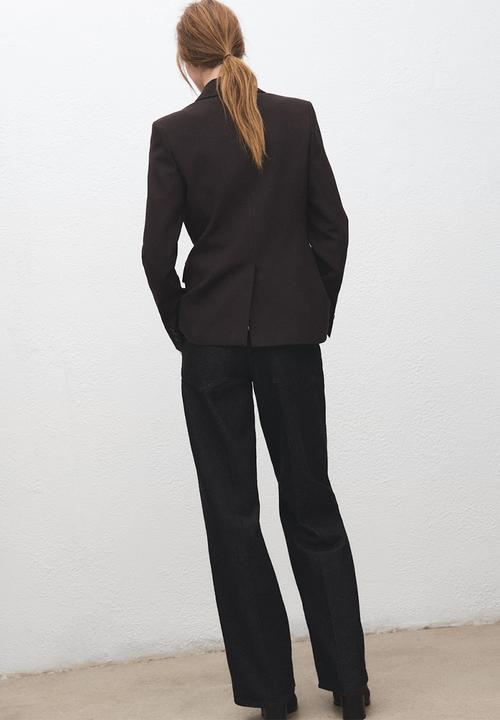 MANGO - Blazer bergen - dark brown