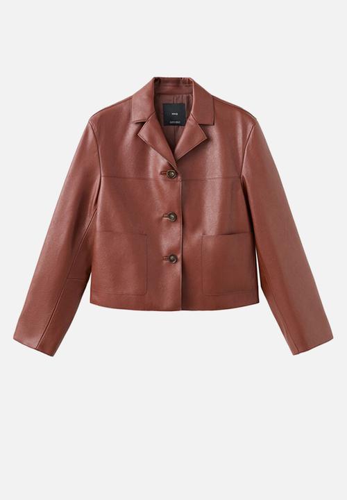 MANGO - Jacket sabi - medium orange