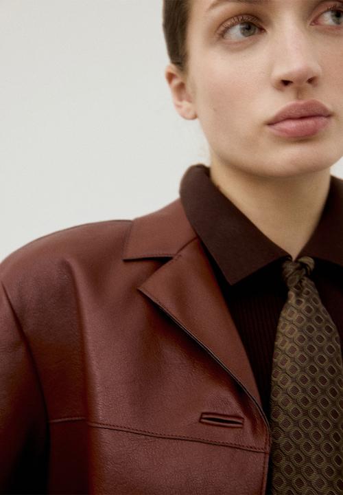 MANGO - Jacket sabi - medium orange
