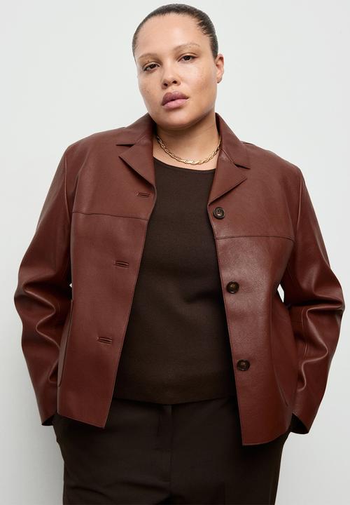 MANGO - Jacket sabi - medium orange