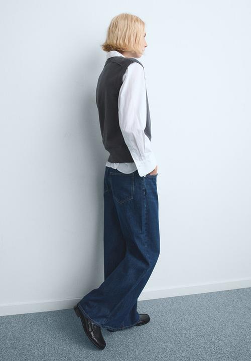 MANGO - Jeans annie - open blue