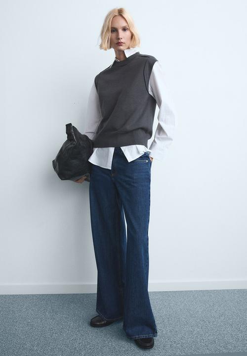 MANGO - Jeans annie - open blue