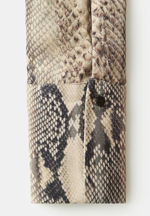 MANGO - Blouse mila - brown