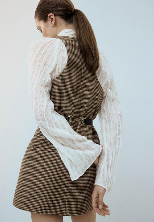 MANGO - Dress gina - medium brown