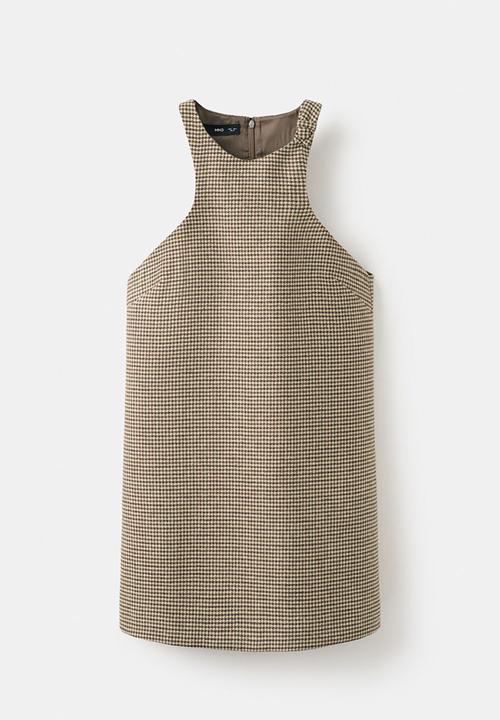 MANGO - Dress gina - medium brown