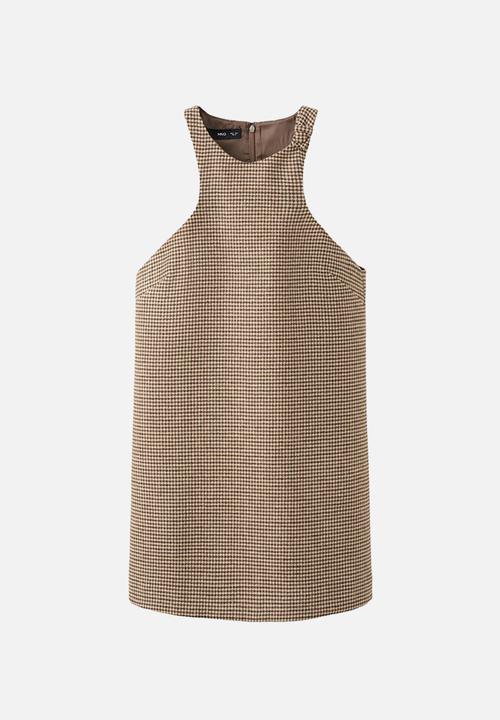 MANGO - Dress gina - medium brown