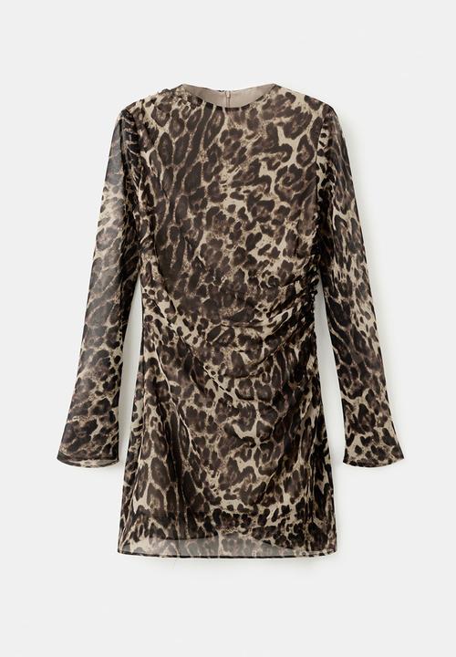 MANGO - Dress olbia - brown