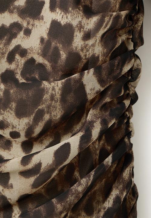 MANGO - Dress olbia - brown
