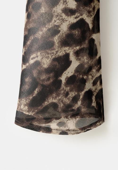 MANGO - Dress olbia - brown