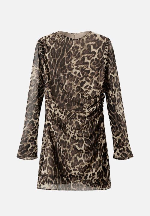 MANGO - Dress olbia - brown