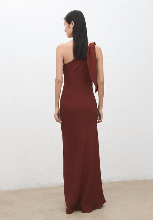 MANGO - Dress lazaro - dark red