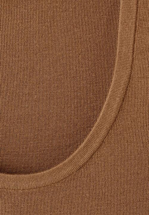 MANGO - Top olsen - medium brown