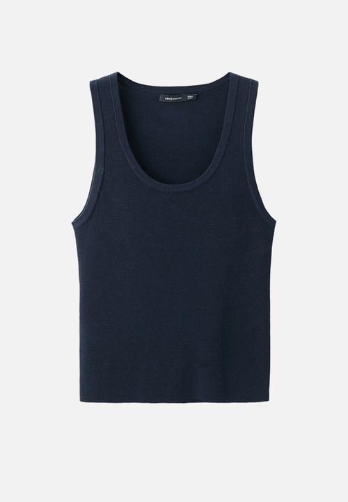 MANGO - Top olsen - navy