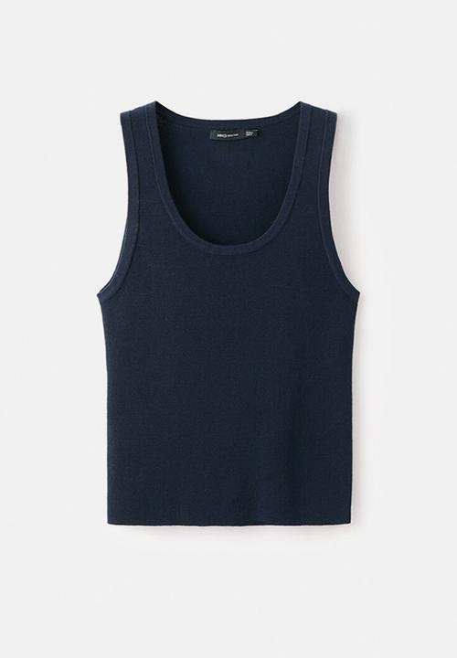 MANGO - Top olsen - navy