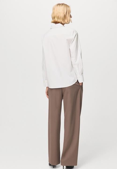 MANGO - Shirt regu - natural
