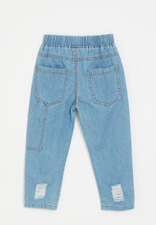Pop Candy - Rip detail jean - blue