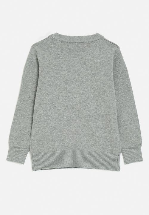 Pop Candy - Placement graphic knit jersey - grey