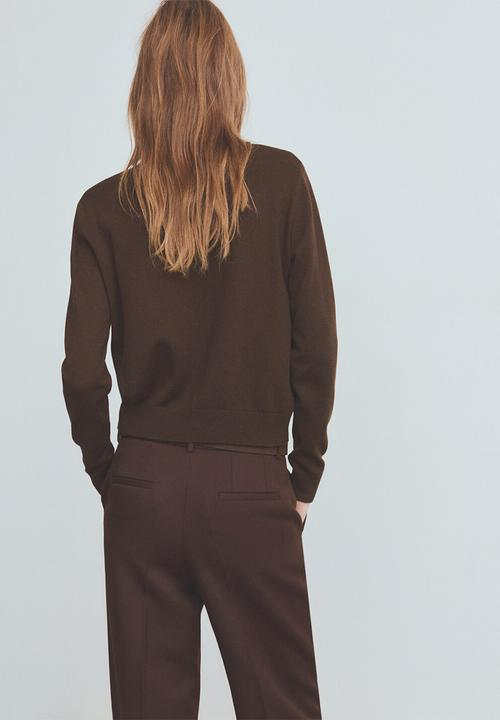MANGO - Cardigan regalo - dark brown