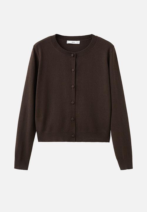 MANGO - Cardigan regalo - dark brown