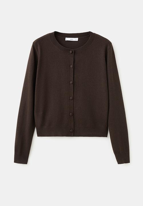 MANGO - Cardigan regalo - dark brown