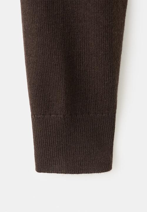 MANGO - Cardigan regalo - dark brown