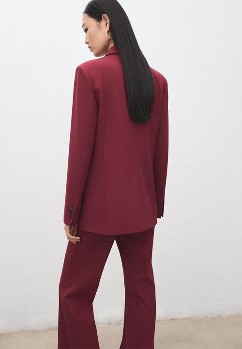 MANGO - Blazer irese - dark red
