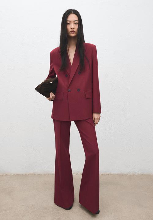 MANGO - Blazer irese - dark red