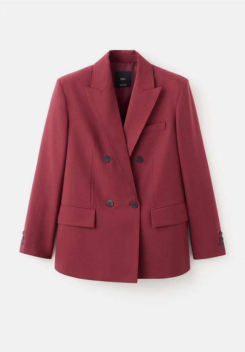 MANGO - Blazer irese - dark red