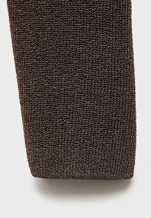 MANGO - Sweater kling - dark brown