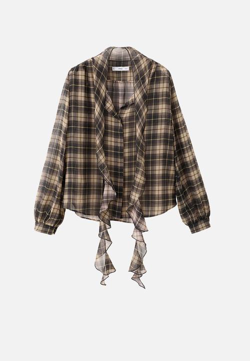 MANGO - Blouse scott - black