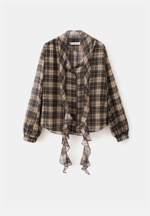 MANGO - Blouse scott - black