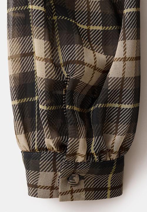MANGO - Blouse scott - black