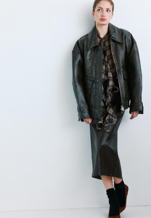 MANGO - Blouse scott - black