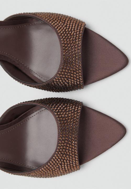 MANGO - Ivanac mule - dark brown
