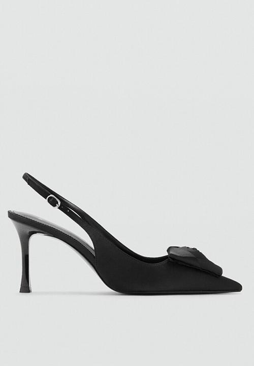 MANGO - Garden slingback - black