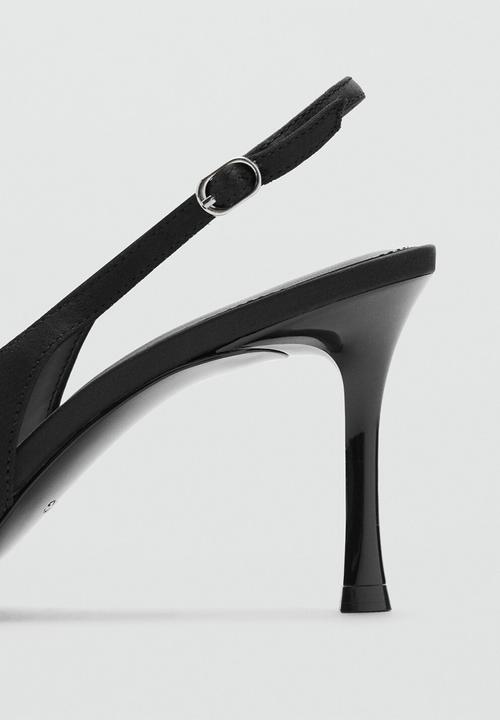 MANGO - Garden slingback - black
