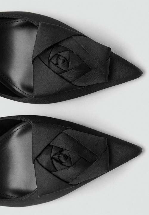 MANGO - Garden slingback - black