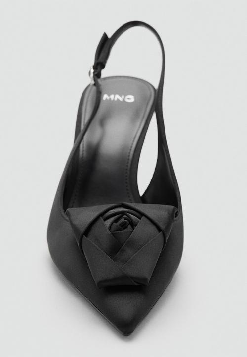 MANGO - Garden slingback - black