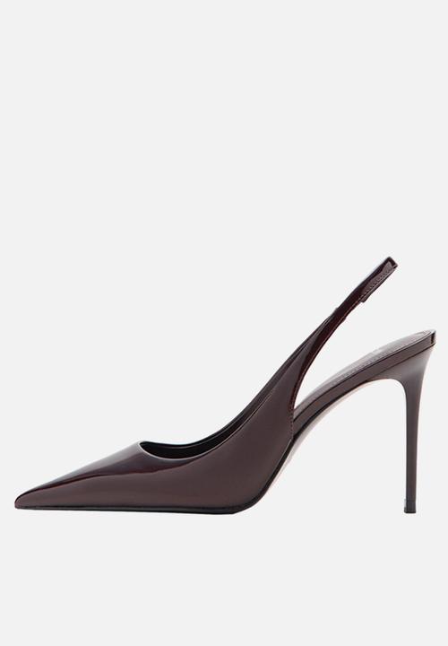 MANGO - Cookie1 slingback - dark red