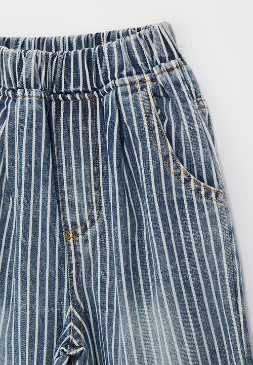 Pop Candy - Stripe patterned jeans - blue