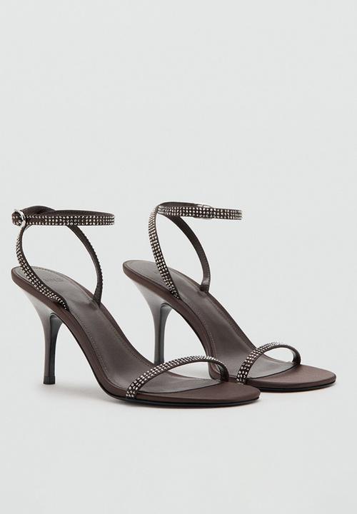 MANGO - Gol ankle strap - brown