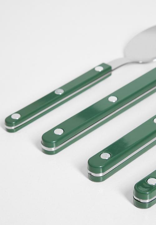 Nicolson Russell - Louisiana 16pc Cutlery Set - dark green