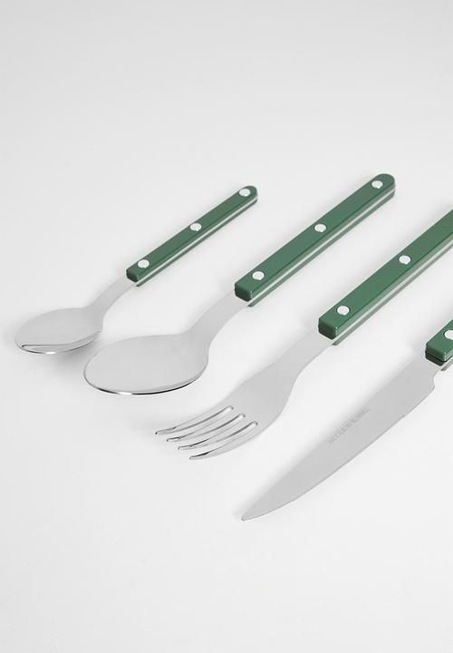 Nicolson Russell - Louisiana 16pc Cutlery Set - dark green