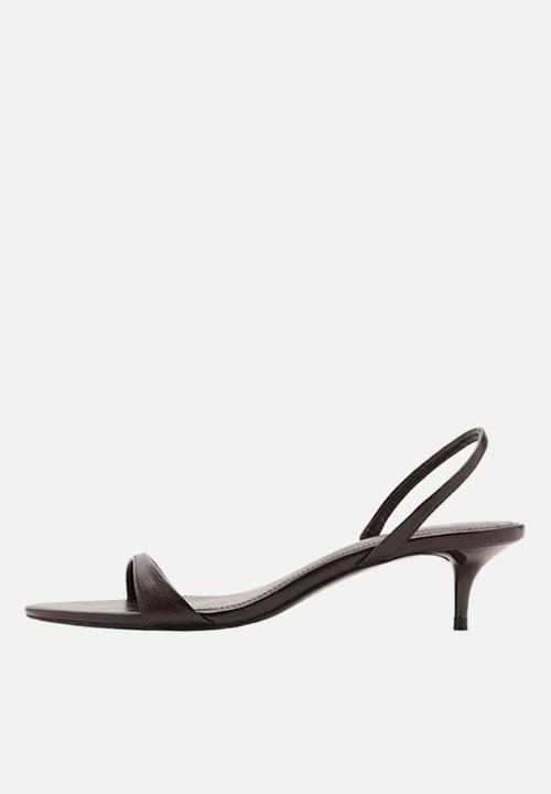 MANGO - Nighty heel - dark brown