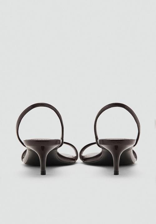 MANGO - Nighty heel - dark brown