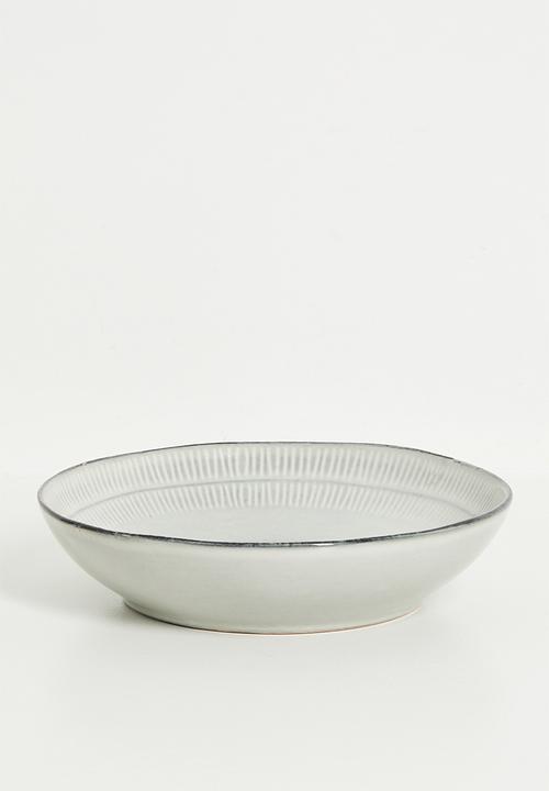 Excellent Houseware - Shift reactive pasta bowl set of 4 - Grey