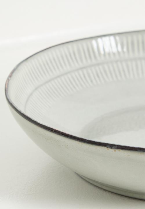 Excellent Houseware - Shift reactive pasta bowl set of 4 - Grey