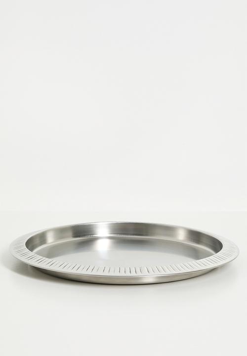 Excellent Houseware - Lark stainless steel drinks tray - silver
