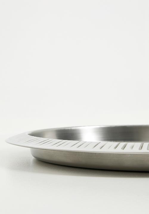 Excellent Houseware - Lark stainless steel drinks tray - silver